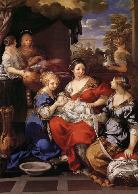 Pietro da Cortona La Nativite de la Vierge oil painting image